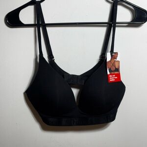 Hanes Black Wireless Comfort Bra